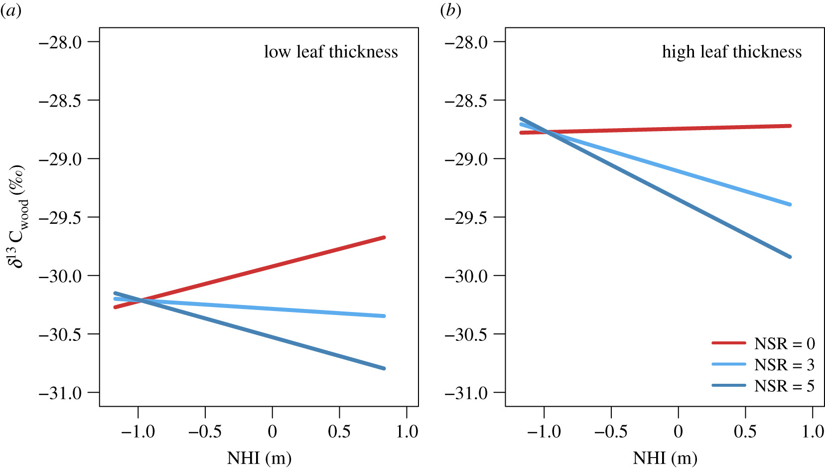 Tree species richness modulates water supply in the local tree neighbourhood: evidence from wood δ13C signatures in a large-scale forest experiment